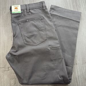 Copper & Oak Men's Tech Utility Pants, Gray, Size 38X30 NEW